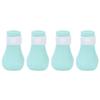 4Pcs Pet Bathing Foot Cover Silicone AntiScratch Cat Paw Protector Pet Supplies for Bathing(Green )