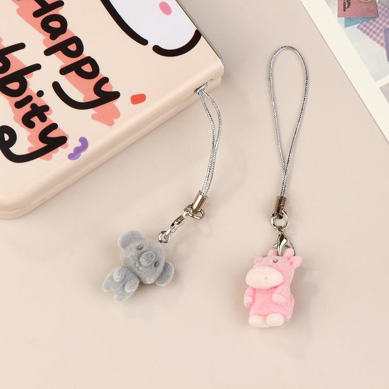 Милый стеганый теленок коала мобильный телефон шнурок мультяшное животное кулон телефон цепочка школьная сумка кулон брелок