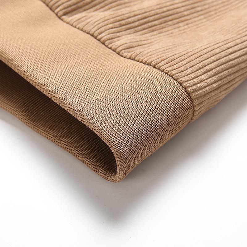 Мужская повседневная куртка, весна-осень 2023, новинка, хит продаж, однотонное пальто-бомбер со стойкой, мужская вельветовая верхняя одежда, модная тонкая мужская куртка на молнии