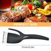 Leeseph 2-in-1 Spatula Tongs, Egg Flipper Tong Fish Pancake French Toast Omelet Making Tool Meat Spatula for Home Kitchen Cook