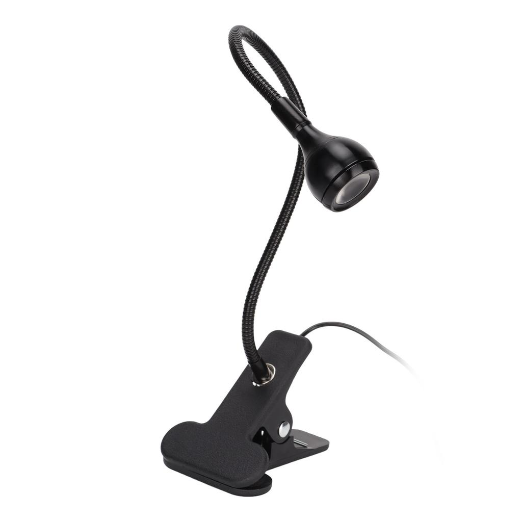 3W UV Glue Curing Lamp Adjustable Aluminum Alloy ABS USB Led Light Ultraviolet Lamp with Clip Control Switch Gooseneck