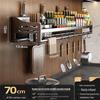 304 Stainless Steel Wall-Mounted Kitchen Storage Rack