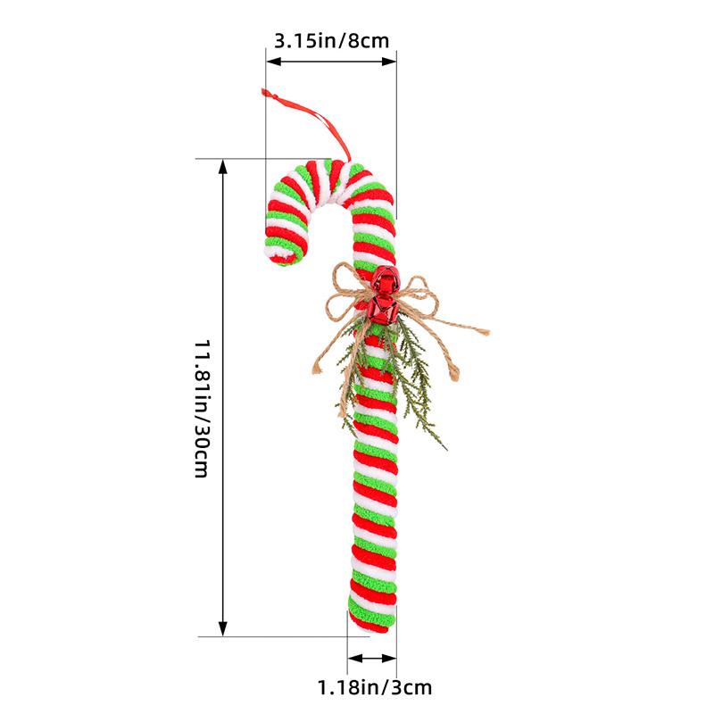2 шт. Рождественские украшения в виде леденцов, Рождественское украшение, Подвесные украшения для вечеринок, Сделай сам