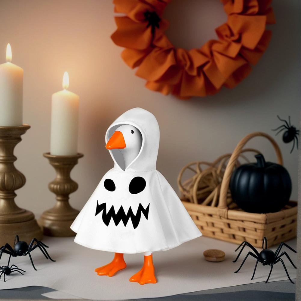 7-дюймовая толстовка с капюшоном для Хэллоуина для статуи гуся, миниатюрная одежда, толстовка для настольного гуся, декор стола