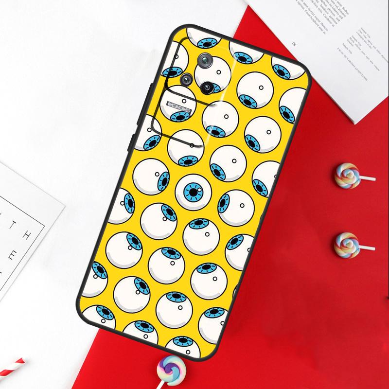 Чехол со сумасшедшим узором из глаз для Xiaomi 14 Ultra 15 13 11T 12T 13T 14T Pro POCO X7 Pro X3 X5 X6 M6 F5 F6 Pro