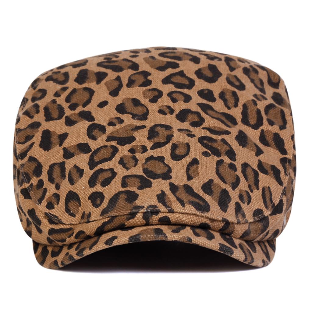 Персонализированная леопардовая кепка-берет для двоих, модная кепка водителя, классические кепки для отдыха, кепки газетчика