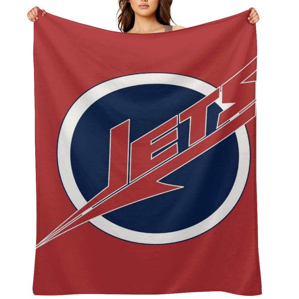 Newman Jets Throw Blanket Single Flannel Fabric Polar heavy to sleep Blankets