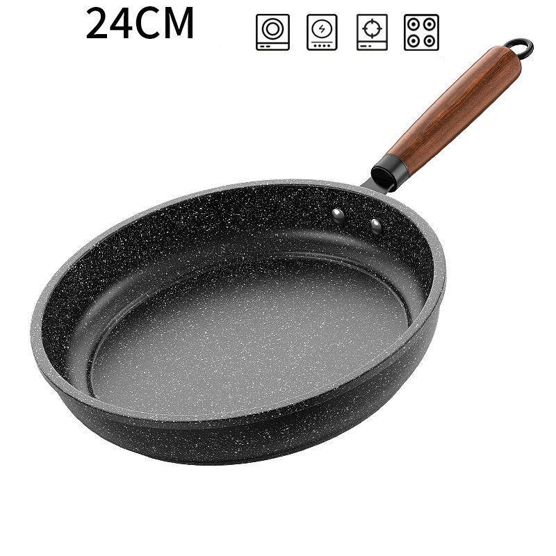 Frying Pan Wok Pan Non-Stick Pan 30/24/26/28cm with Cover Household Induction Gas Stove Universal Pot Cooking Steak Pancake Pan