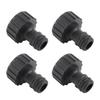 10Pcs Black Hose Connector Plastic Hose Adapter Durable Nipple Connector  Outdoor Cleaning