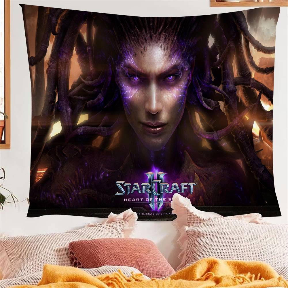 1 шт. Игровое искусство StarCraft 2 Гобелен Печать Арт Японский настенный гобелен Аниме Настенное украшение для дома
