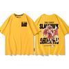 Крутая аниме-футболка с коротким рукавом Slam Dunk для мужчин, летняя, с принтом спереди и сзади, свободная одежда с Юкавой Каэдэ