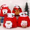 Christmas Santa Claus & Snowman Gift Bag - Apple & Candy Storage for Christmas Eve