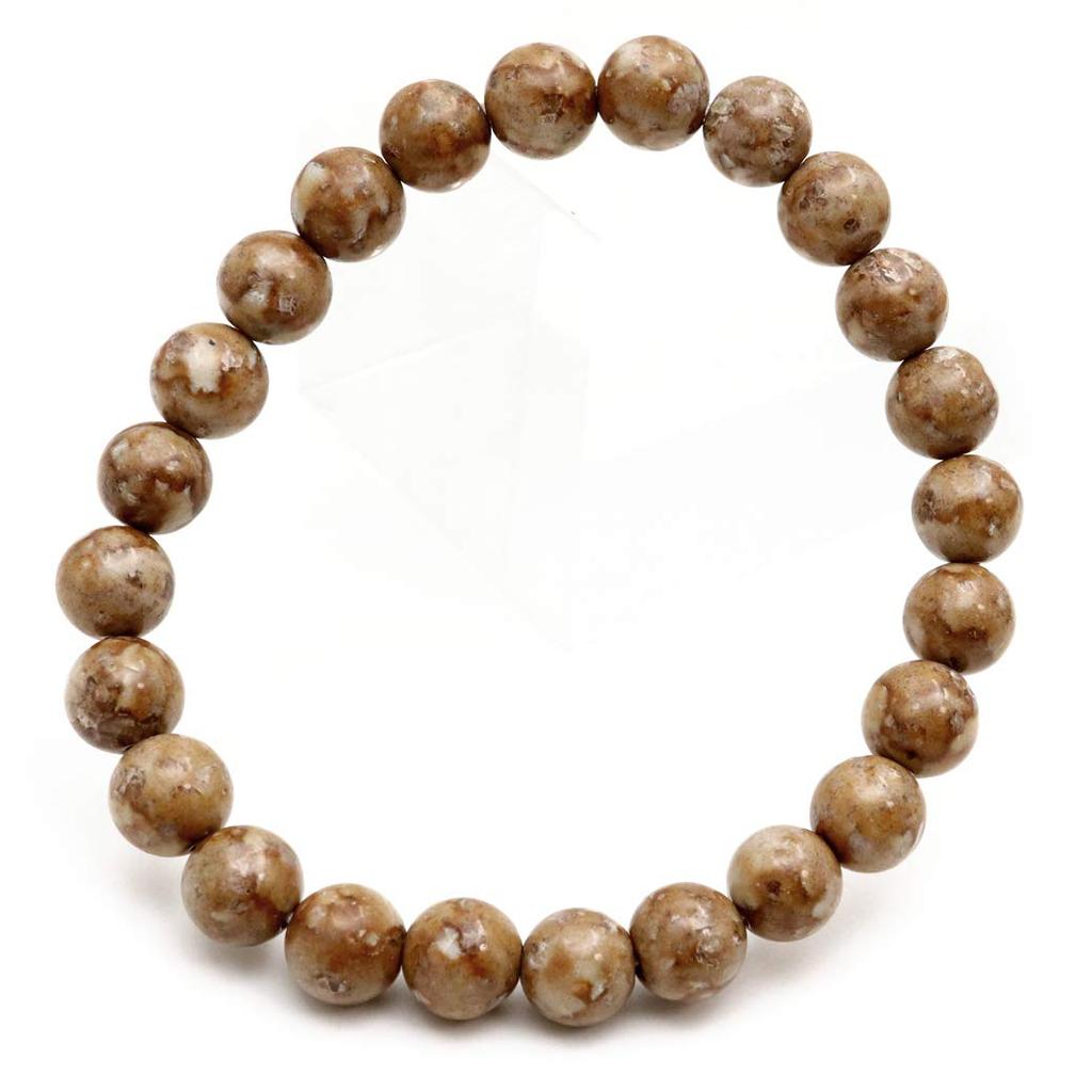 Himekawa Medicinal Stone Bracelet 8mm Made In Niigata Prefecture Japanese Famous Stone with Certificate Inner Diameter [GOLD STONE] Itoigawa, Approx.