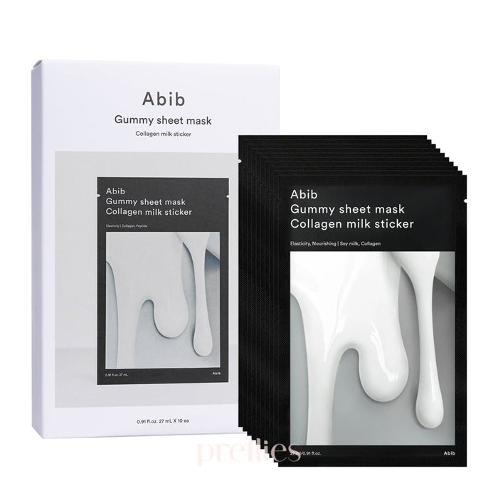 Gummy Sheet Mask Collagen Milk Sticker 27 ml x 10 ea