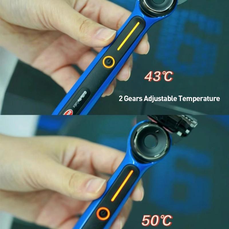 Gillette Бритва с подогревом Labs Bugatti Limited Edition с быстрым нагревом, время разогрева составляет 1 секунду, интеллектуальный контроль температуры.