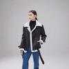 Women's European & American Winter Fur Leather Jacket - Fashionable & Warm