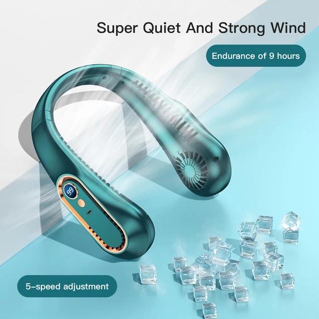 Мини-наколенник с цифровым экраном, 5 скоростей, USB-зарядка, долгая работа, бесшумный, портативный, незаменимый для летних путешествий на открытом воздухе