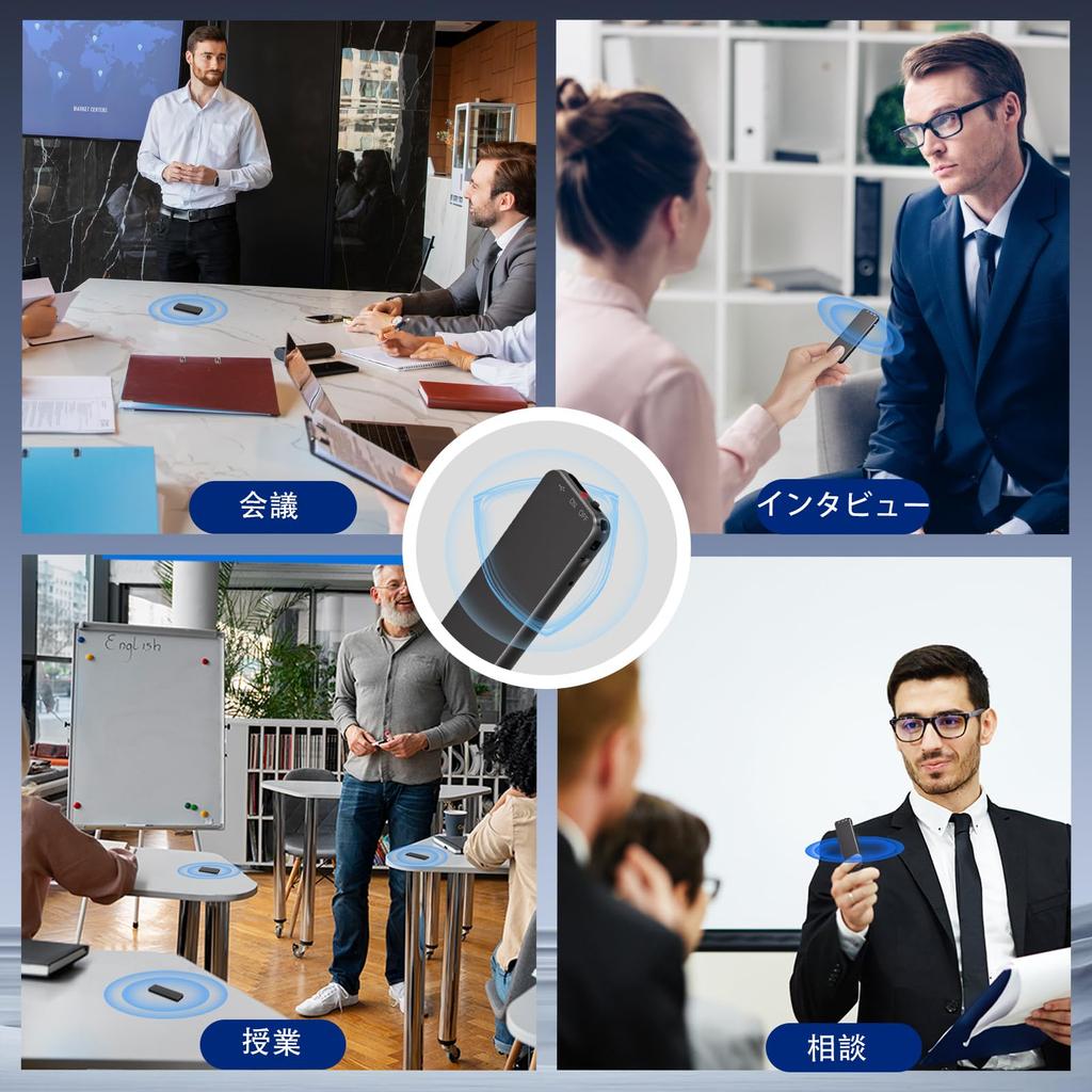 Vivaniir Voice Small 1800 часов записи, более 45 часов непрерывной работы, одна кнопка, сверхлегкие наушники IC VOR с функцией обнаружения шума OTG, тип карты