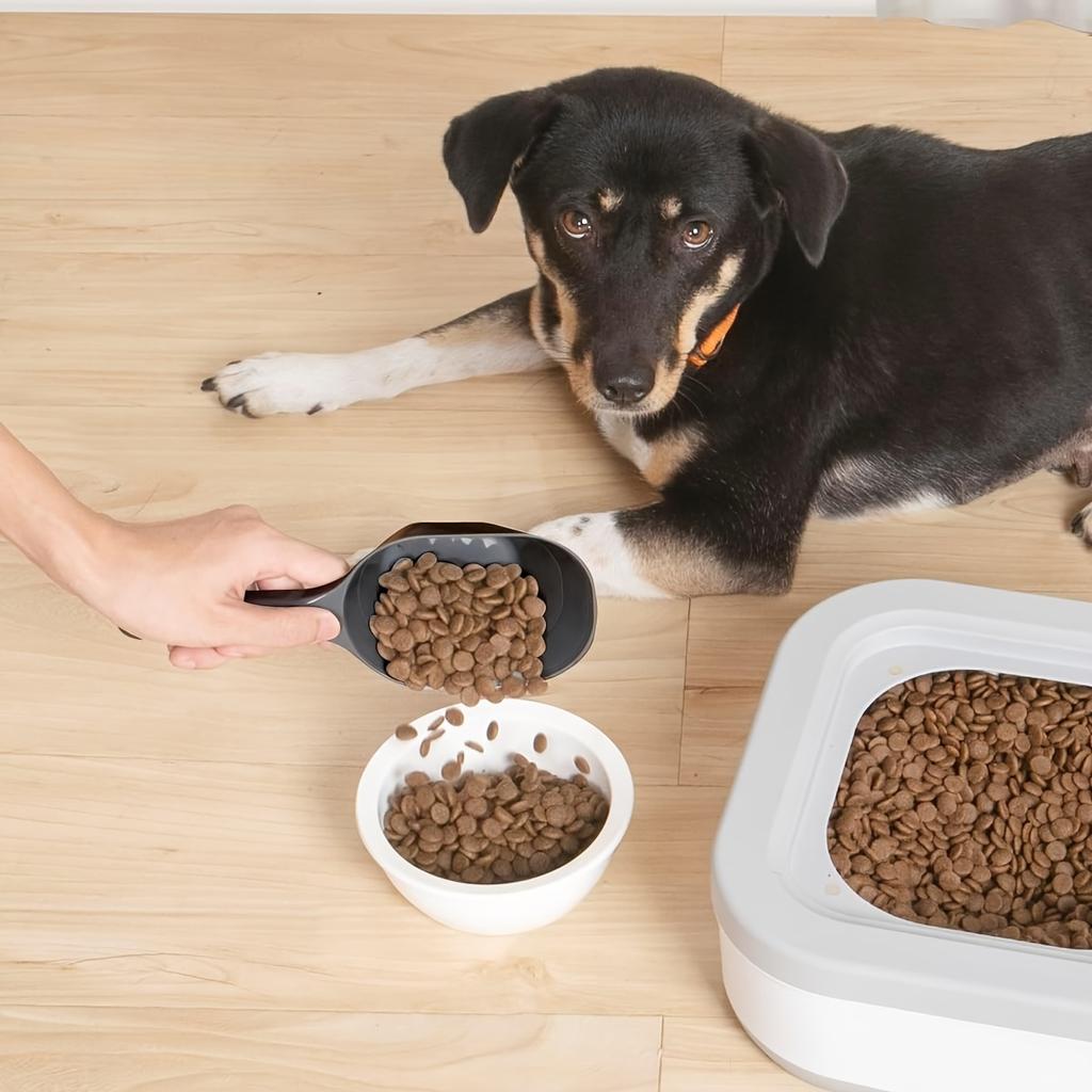 Лопата для кормления домашних животных, совок для кошачьего корма, большая емкость, многофункциональная ложка для кошек и собак, пластиковая глубокая лопата для корма для домашних животных, ложка для домашних животных