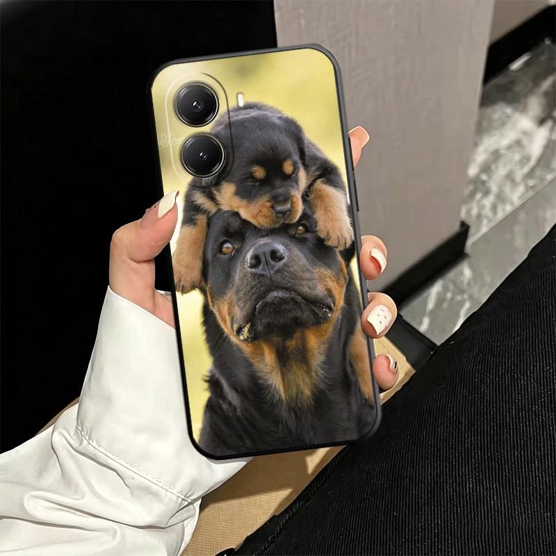 Rottweiler Dog Soft Phone Case for Xiaomi Poco X5 X6 X7 X8 Pro Max X3 F7 F8 Ultra M8 M7 M6 M5 Redmi 15 15C 14C 13C 12C X4 F6