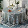 Европейская роскошная скатерть с кисточками круглая 150 см 180 см винтажная жаккардовая прямоугольная квадратная обеденная крышка для журнального столика декор для вечеринки