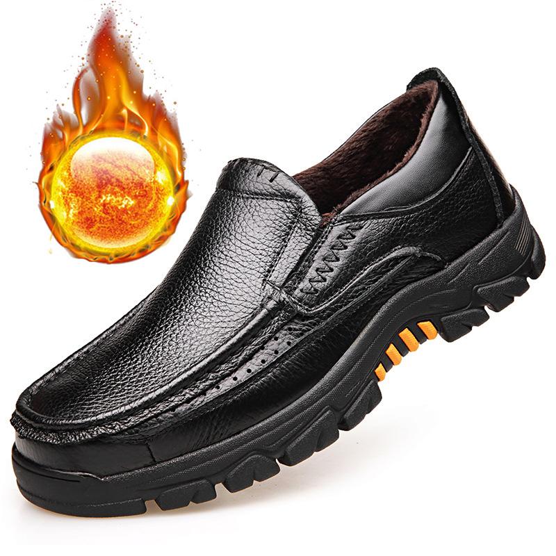 2024 зимняя обувь мужская натуральная кожа оксфорды мягкая коровья кожа мужская повседневная обувь на плоской подошве брендовая мужская обувь черный коричневый D203