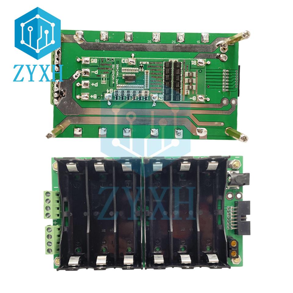 BMS 3S 6S 2P 4P 40A 80A 18650 Power Wall Li-ion Lithium Battery Balance Packs Holder Stand Storage Box For Ebike/Power Bank DIY