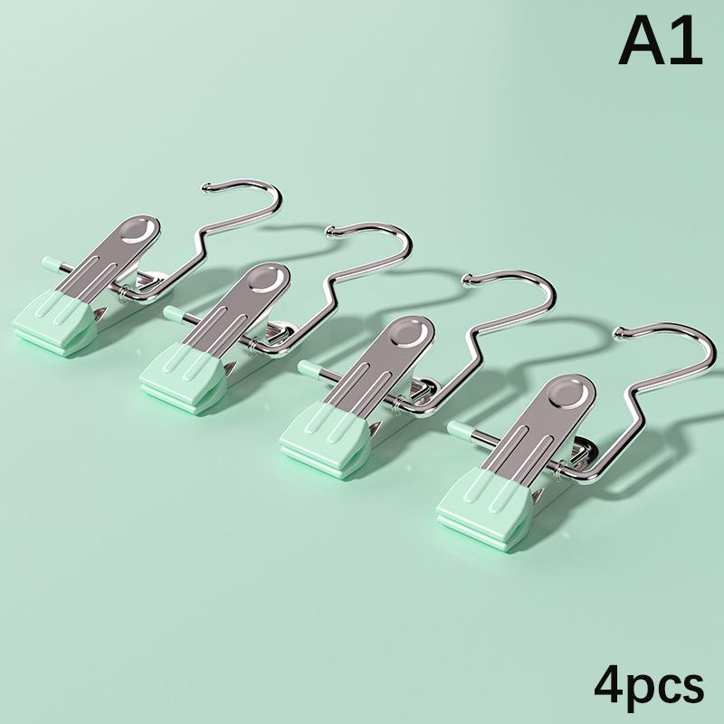 10 шт., зажим для одежды из нержавеющей стали, универсальный органайзер для обуви, прищепки для одежды, крючки для стирки, домашнее хранение одежды, полотенец