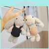 Adorable Cartoon Rabbit Keychain Plush Toy With Big Ears Perfect For Gifts And Collectibles