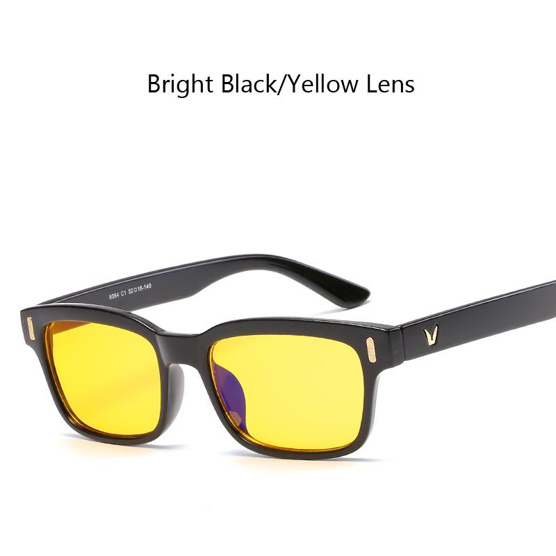 Унисекс игровые очки компьютер против усталости синий свет блокировка УФ-защиты V-образные очки