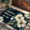 Счастье Хороший День Цветы Ковер Гостиная Диван Спальня Кабинет Ванная Кухня Прихожая Дверной Коврик Нескользящий Ретро Декор Коврик