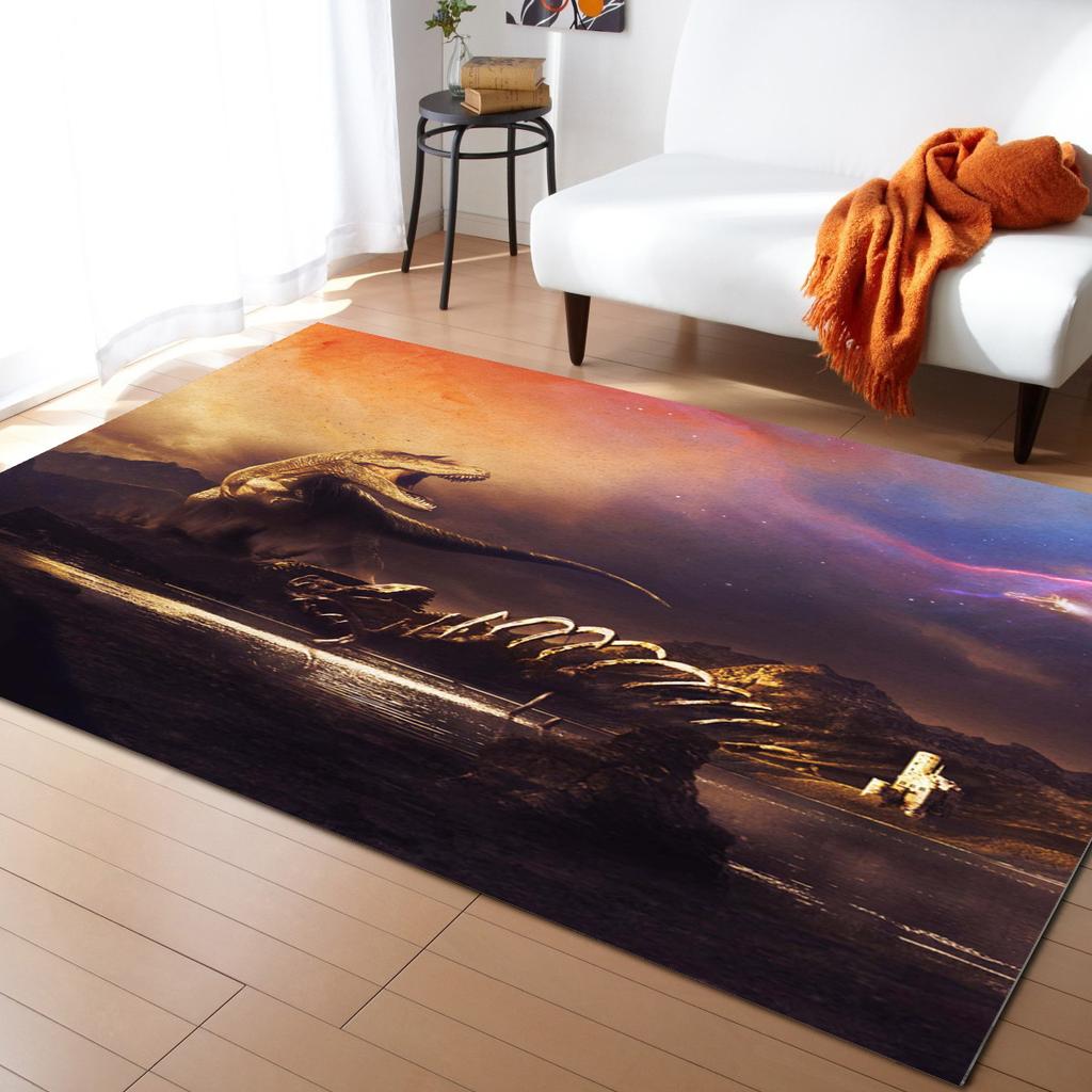 Magic Dragon Pattern Carpets Non-slip Rug Doormat Children Room Polyester for Bedroom Living Room Kitchen Mats for Floor Rug
