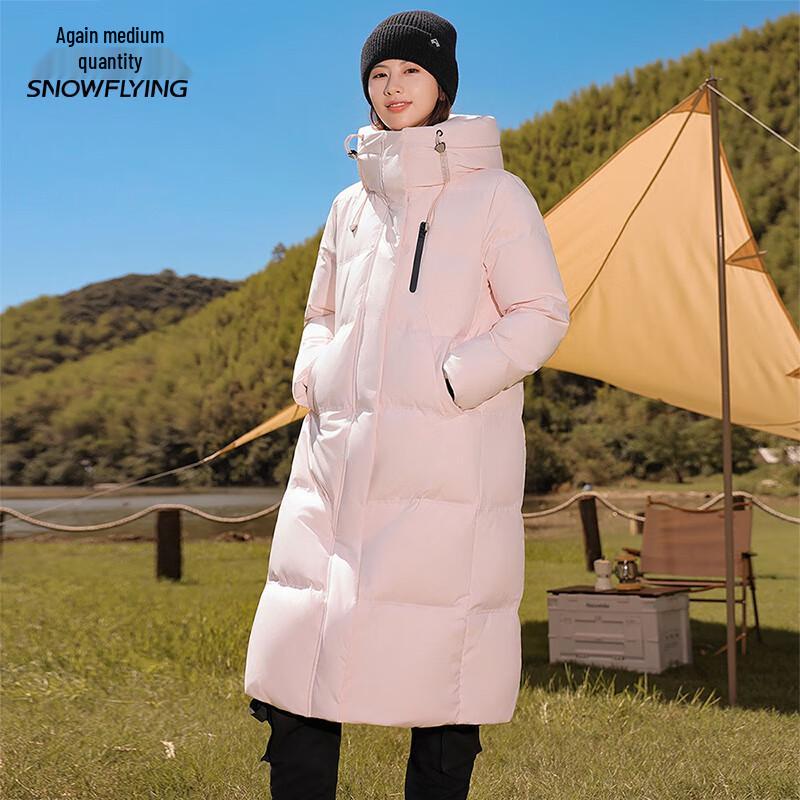 Женский пуховик средней длины с капюшоном XueZhongFei X40146226F