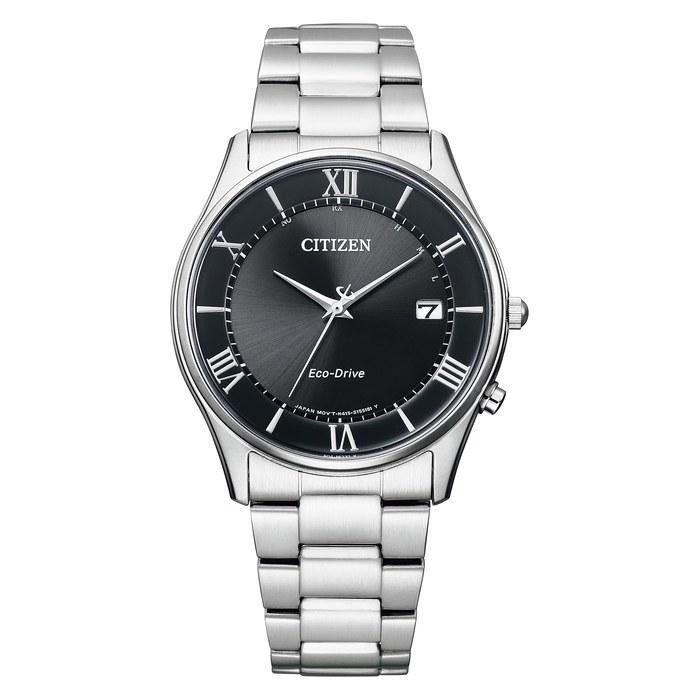 Citizen Часы Citizen Collection Simple Adjust Eco-Drive Радиоуправляемые Тонкие AS1060-54E Мужские Серебристый/Черный