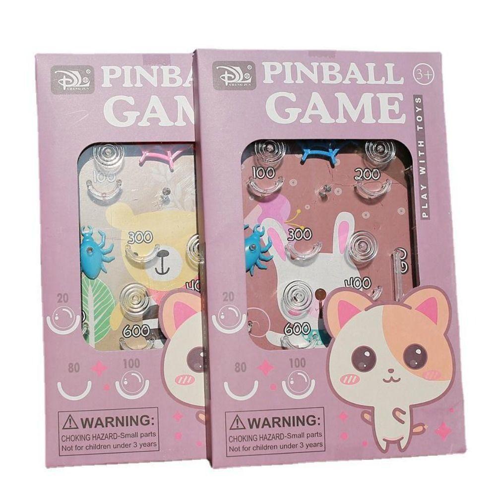 Handheld Mini Pinball Desktop Games Machine Labyrinth Beads Ejection Creative Children Toys