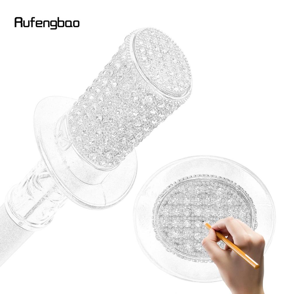 Трость с золотым искусственным бриллиантом, модная декоративная трость, элегантная трость для джентльмена, ручка для косплея, ручка Crosier 96 см