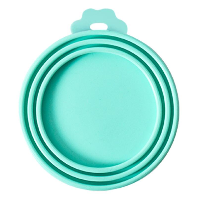 Silicone Pet Food Can Lid Sealer - Reusable Airtight Cover Wet Dog Cat Canned Multiple Colors Available