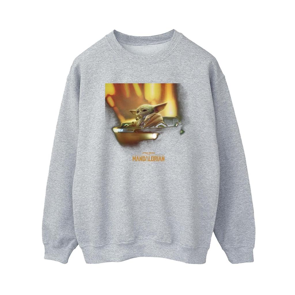 Star Wars Womens/Ladies The Mandalorian Grogu Painted Sweatshirt