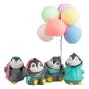 Secret Car Figure Dashboard Decoration Set Penguin 4P + Balloon,Korean Car Acc