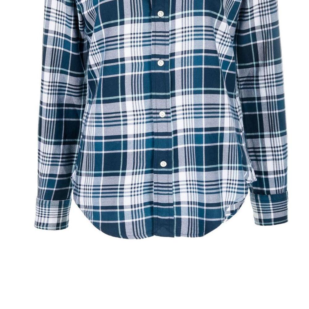 Polo Ralph Lauren клетчатая повседневная рубашка с длинным рукавом женские рубашки синего цвета 211870710-001