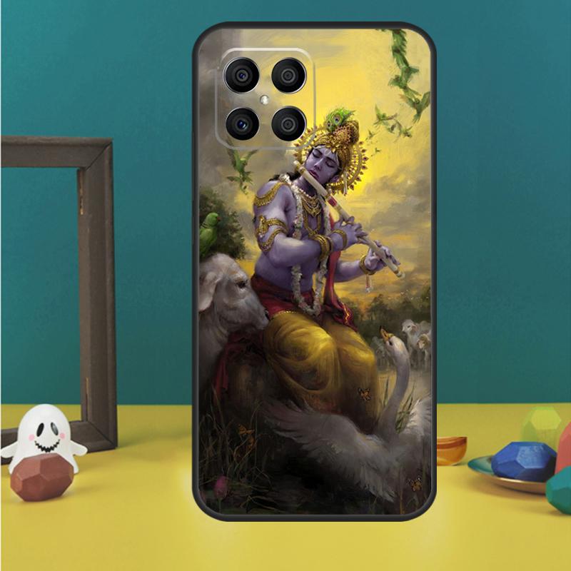 Indian God Lord Krishna For Huawei P30 Lite P50 P40 P20 Pro P Smart Z Nova 9 5T Cover For Honor 50 X9 X8 X7 Case
