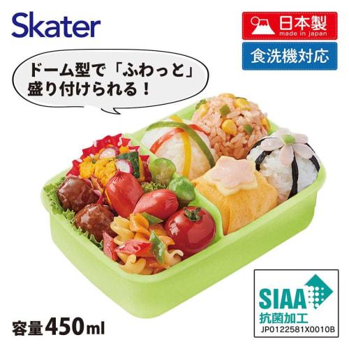 Skater Детский ланч-бокс, 450 мл, с мягкой крышкой в форме купола, одноярусный, сделано в Японии, дизайн Pikmin, для мальчиков и девочек (RBF3ANAG-A)