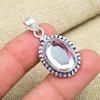 AAA+Mystic Topaz Gemstone Handmade 925 Sterling Silver Pendant Jewelry For Engagement Gift