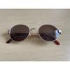 Used ARMANI Armani Sunglasses Oval Metal Frame Sunglasses