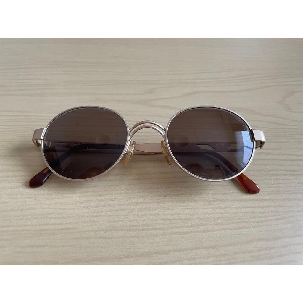 Used ARMANI Armani Sunglasses Oval Metal Frame Sunglasses