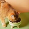 Plastic Donut-shaped 4-corner Anti-neck Spine Cat Bowls With Raised Stand Cat Small Dog Food Water Bowls Nonslip Pet Feeder Bowl