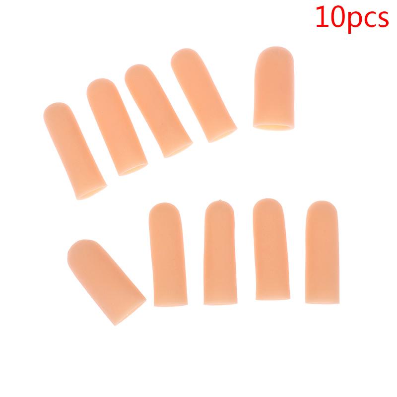 10pcs/set Silicone Gel Tube Hand Bandage – Finger and Thumb Protector for Pain Relief