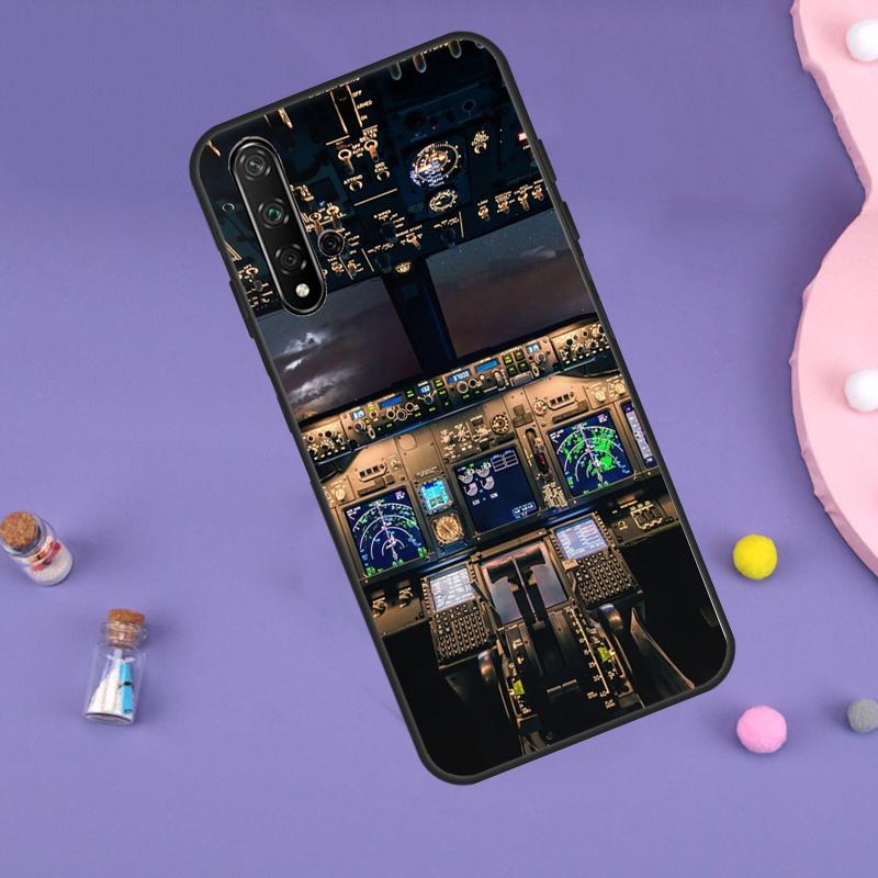 Flight Instruments For Huawei Nova Y61 Y60 Y70 Y72 Y73 Y90 Y91 9 10 SE 7i 8i 11i 12i P30 P40 Lite P60 Pro Case