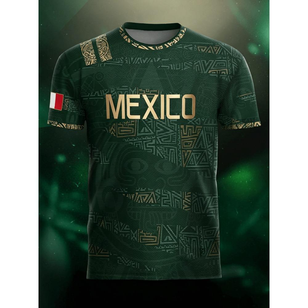 2026 Mexican Style Football Jerseys Short Sleeves & Comfortable Breathable Crew Neck Sports