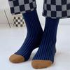 Multicolors Striped Woman Socks Korean Fashion Retro Socks Women Casual Harajuku Cotton Girls Students Crew Socks College Styles